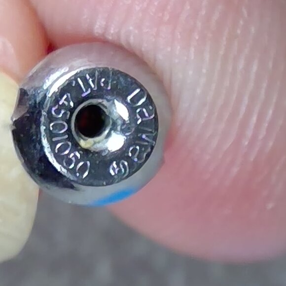 DAMA stamp on post cover Turquoise earrings Vintage Teardrop Earrings - Picture 3 of 5